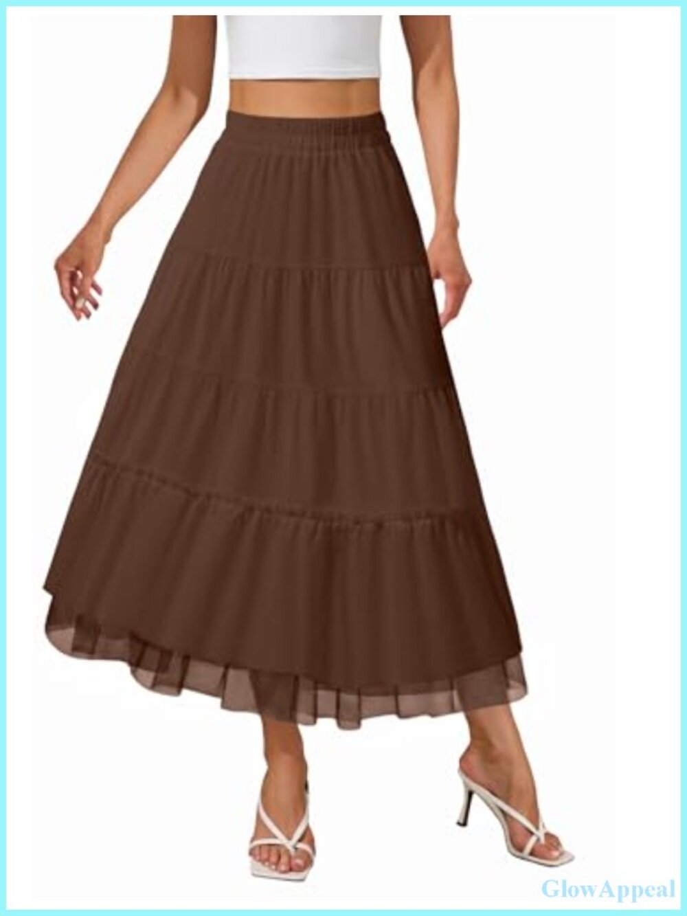 High Waisted Maxi Skirt with Pockets - Tiered Boho